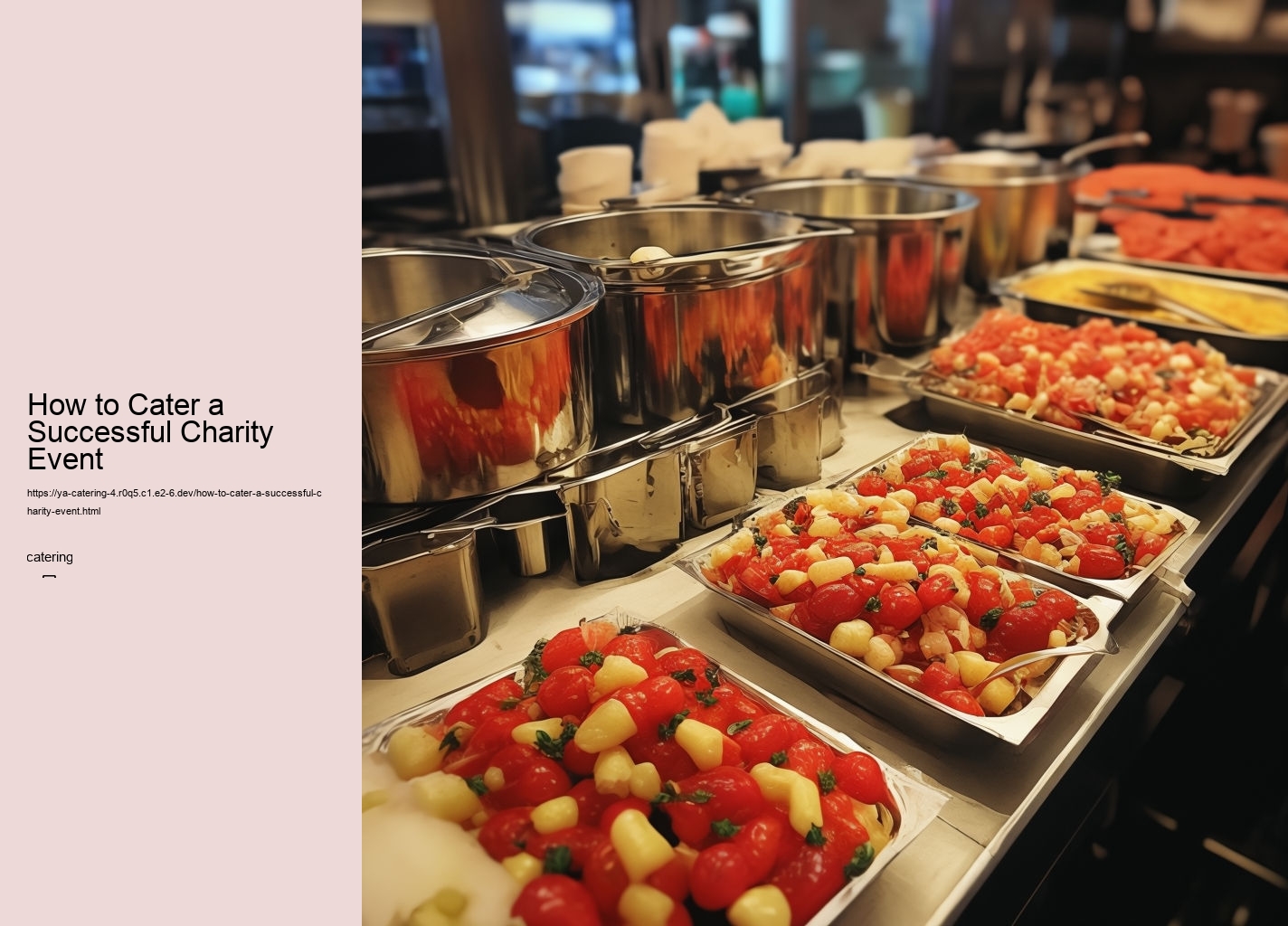 How to Cater a Successful Charity Event