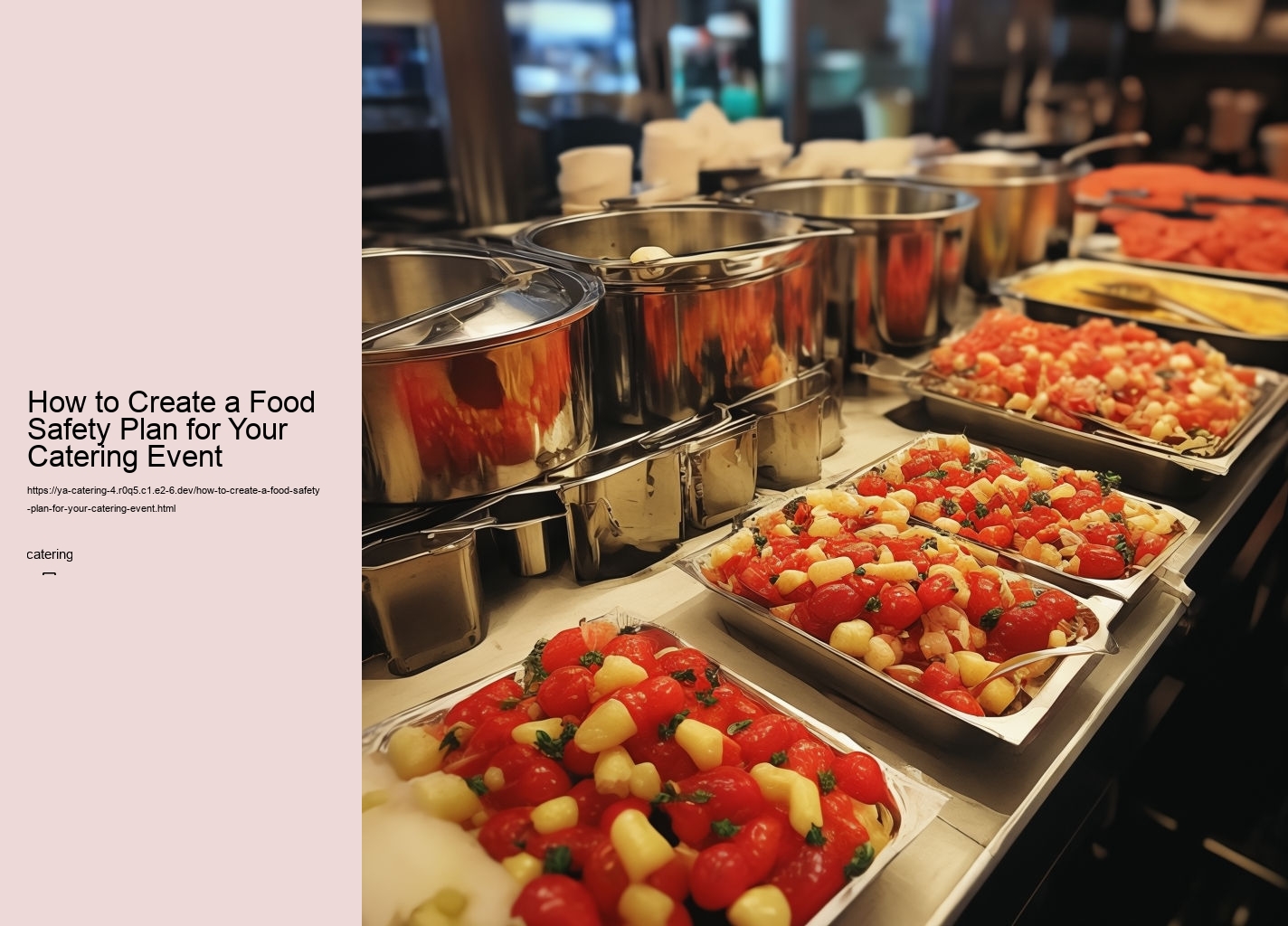 How to Create a Food Safety Plan for Your Catering Event